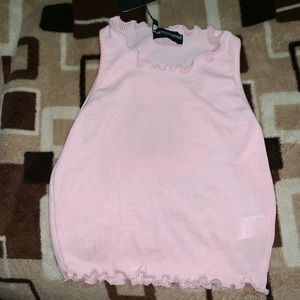 Baby pink crop top